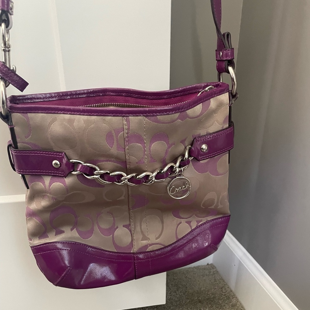 Coach Purple cross body bag
